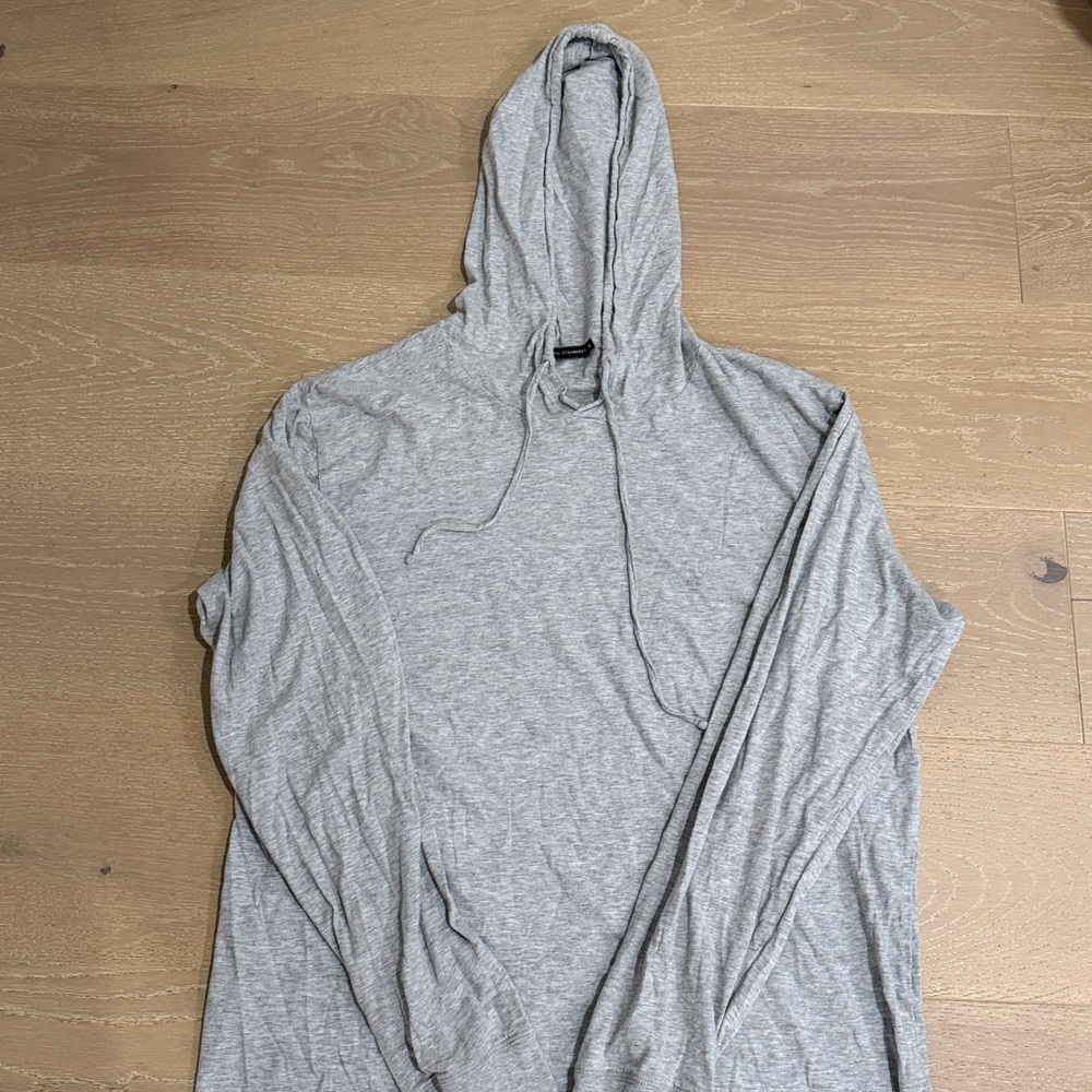 Two Men's Hooded T-shirt’s - Size XL - Navy Blue and Gray - Picture 4 of 5
